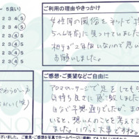 H様の感想・クチコミ